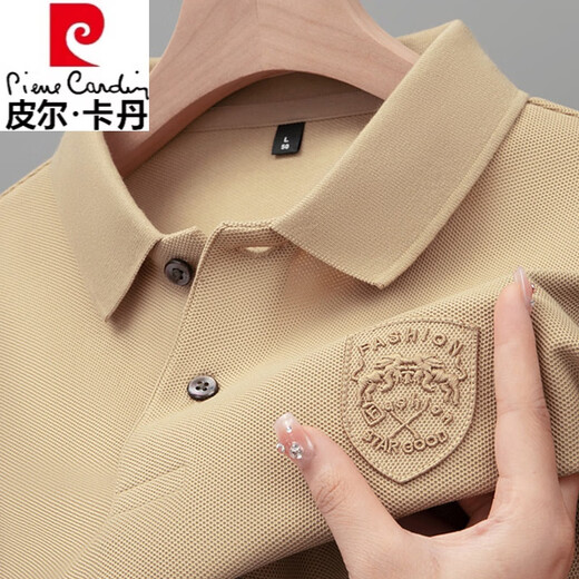 Pierre Cardin Coton Pure Polo à revers d'automne. Chemise pour hommes à manches longues à manches longues pour hommes T-shirt en vrac à manches à manches longues à manches décontractées 9906 White - à manches longues adaptées à la peau et confortable, pas à piller 3xl - recommandée 170-190jin [Jin est égal à 0,5 kg]