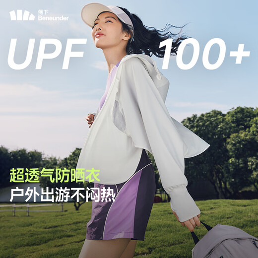 
Beneunder sunscreen clothing for women breathable 25 new summer thin long-sleeved ultraviolet sunscreen clothing AS828 Valentine's Day Falling Cherry Powder XL