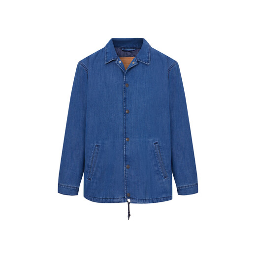 Levi's【商场同款】李维斯男士夹棉服外套复古潮A4880-0000 蓝色 S