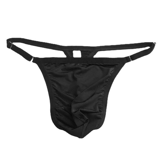 Sexy underwear, seven-color ice silk breathable men's thong, adjustable buckle, sexy men's sexy pure desire underwear, T-pants, no need to take off GAY0 sexy underwear, skin color, one size fits all, suitable for waist circumference 66-110CM