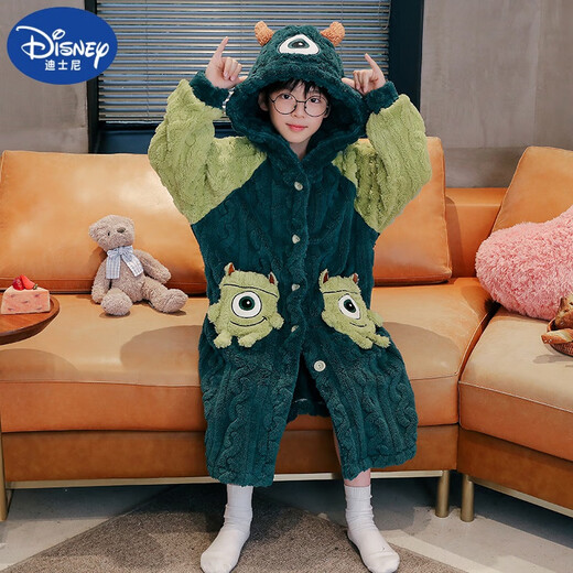 迪士尼（Disney）2024新款儿童睡衣男童冬季加厚保暖珊瑚绒睡袍长款大童浴袍奥特曼 6636 16码(建议身高135-145)