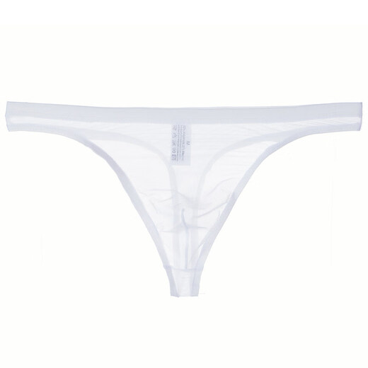 ROSELEX confidential delivery men's nude transparent thong thin mesh sexy underwear sexy temptation XL white