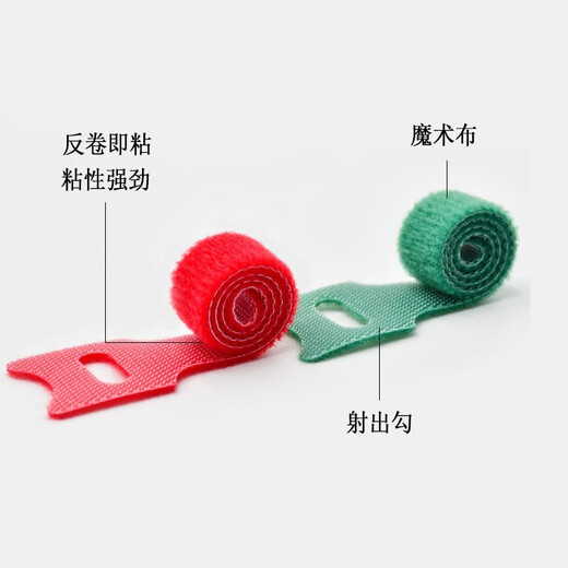 尘土 电脑理线带魔术贴 猫眼线缆收纳固定整理绕线带理线器多功能线束收纳固定整理绕线带魔术贴电源线 猫眼魔术贴【50条装 黑色】 12*200mm