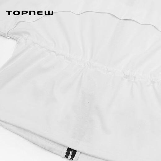 Tongniu Tongniu's brand TOPNEW, the same style in shopping malls, spring and summer thin hooded cardigan women's top, bright white S (160/85)
