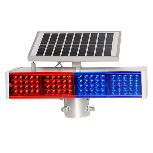 Solar warning flash light bracket red and blue flash light warning light flash light night road construction roadblock light V1SN3524 Customized contact customer service