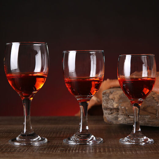 Yongcai thickened glass red wine glass set household goblet wine glass decanter tall white wine glass hotel 120ml (12 pieces) about 2.2 taels