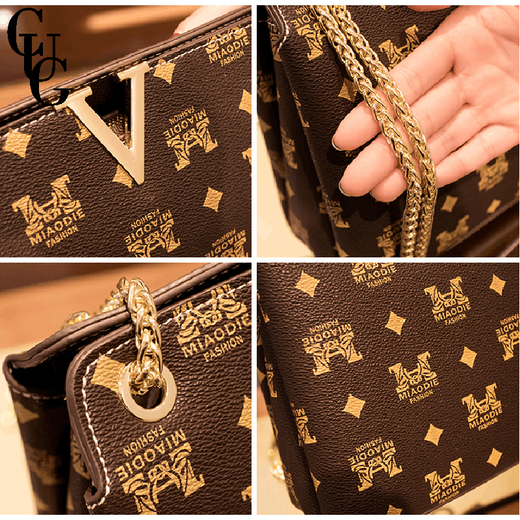 CUG Light Luxury Brand -Tasche Frauenbeutel 2025 Neue Mode Umhängetasche Frauen Unterarm Kette Geburtstag Chinesisches Valentinstag dunkelbraune Farbe (exquisite Geschenkbox)