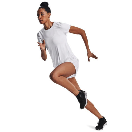Under Armor UA Nouveau produit iso-chill 200 laser Women's Running Sports Short à manches à manches 1369 1369764-100 L