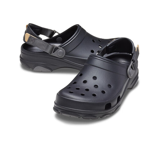 Crocs Crocs Classic Trillin Cave Schuhe Männer und Frauen Pantoffeln tragen resistente Freizeitschuhe 206340 Black-001 43 (270 mm)