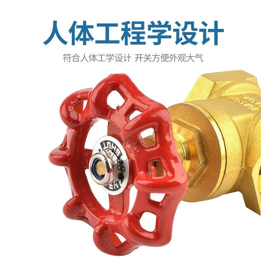DYQT定制铜闸阀4分6分1寸自来水管表前内螺纹开关阀门dn15202532DN5 2寸DN50闸阀空调款1289克