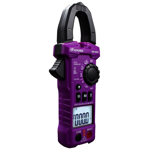 
XMSJ Tofurui TOPFORZA clamp meter digital real-value AC clamp type multi-purpose meter intelligent anti-burn digital display basic LED lighting DM-9901