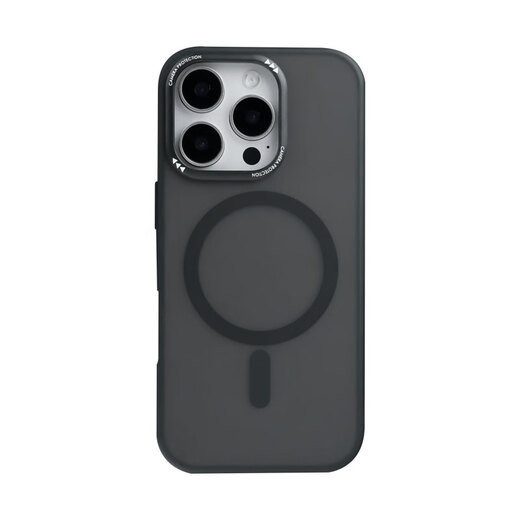 Eisen-Stoffhemd eignet sich für Apple 16Promax Mobiltelefonhülle Neues iPhone16pro Magnetic Scrub Haut Feeling Shell Apple 16/Plus einfache und modische High-End-Sense-Anti-Fall-Schutzhülle [Ultra-dünner Anti-Fall 丨 hautfreundliches Gefühl] -Frosted Magnetic Black iPhone 16 Pro