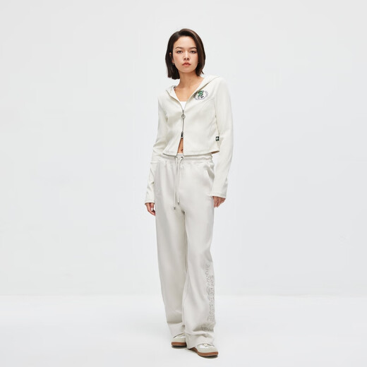 ONLY2023冬季NBA联名款时尚显瘦短款连帽卫衣女|12349R013 A43蒸汽灰色 S (160) /80A