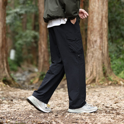 Dingfengbaoluo outdoor assault pants men's autumn mountain casual loose workwear straight long pants 29018 black XL