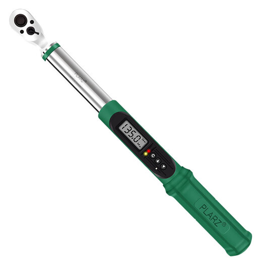 PLARZ wrench digital display torque wrench high precision torque wrench industrial grade automotive kilogram electronic torque wrench adjustable Zhongfei 3/8 torque 6.8-135Nm accuracy 2%