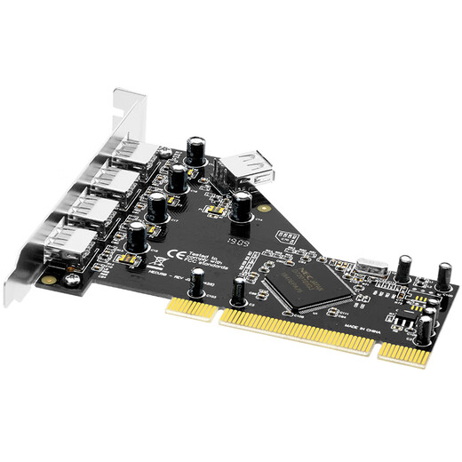 MOGE PCI to 5-port USB2.0 expansion card MC1010 desktop computer host rear 5-port USB2.0 adapter card