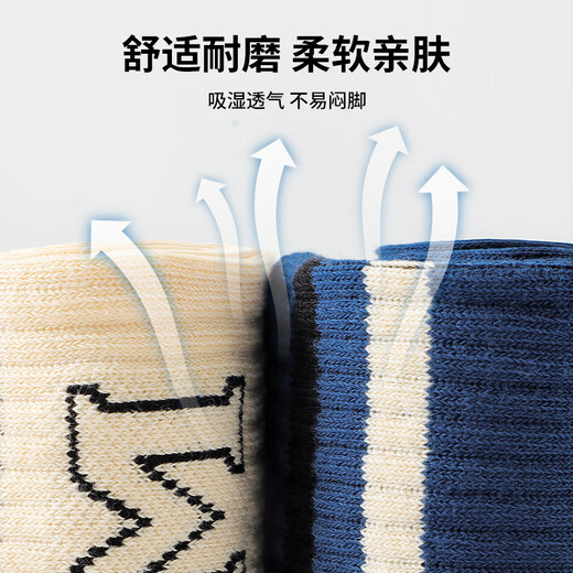 Catman Boys Socks Children's Stockings Middle and Large Children's High Knee Socks Mixed Colors One Size