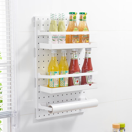 Ouoety runde Lochplattenzubehör 3 cm Loch Entfernung Wand Hanging Rack Teile Anzeige Dekorative Haken Aufbewahrungsbox Clip 3 9930 Quadratische Speicherbox
