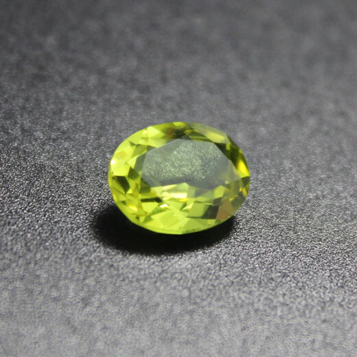 Chinese Valentine's Day Gift Peridot August Birthstone Yellow Green Bare Stone Sun Gemstone Yellow Oval (10X12mm)