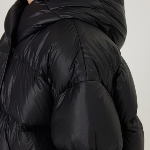 Jnby par jnby jiangnan tissu veste pour enfants automne et veste d'hiver down épaissis les garçons, filles et enfants à capuche et à capuche 1nac12610 001 noir 110 cm