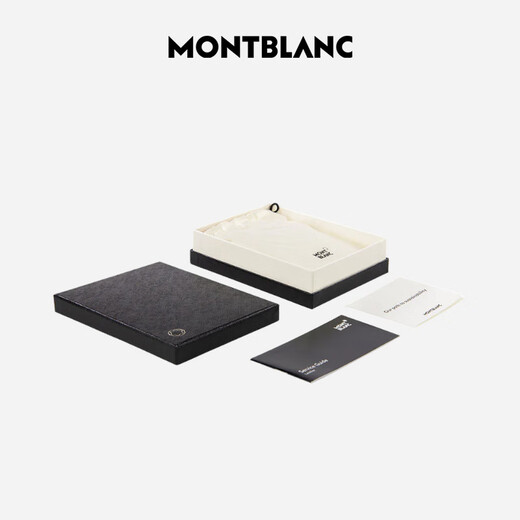Montblanc MONTBLANC Ingenuity Series Black 6cc Leather Wallet/Wallet 130315 Men's Gift