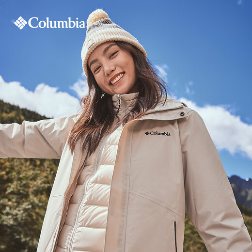 Columbia Columbia en plein air couple de vêtements d'amortisseur imperméables en bas de veste en un en un1504 465 / bleu foncé (24 nouvelles couleurs) S