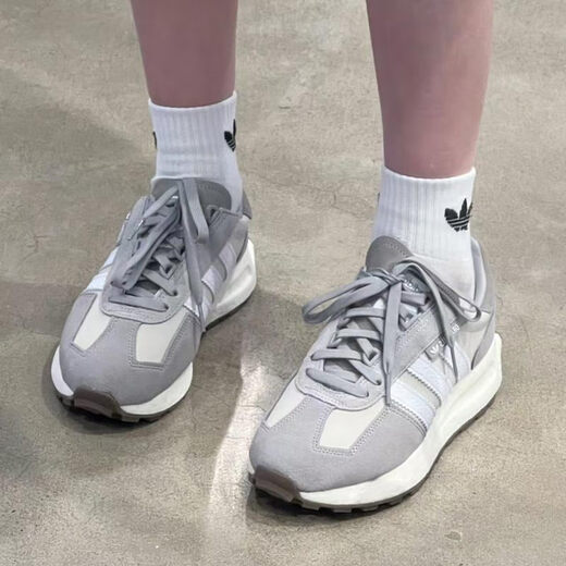 Adidas (adidas) Clover Men's Shoes Women's Shoes Sneakers 25 Spring and Summer RETROPY E5 Lightweight and Breathable All-match Casual Shoes IF6809 GY9922/meter/gray/white 43
