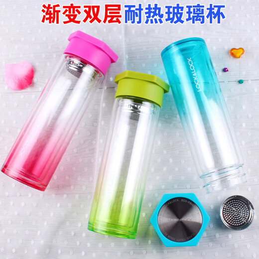 Замок Звезда Стар Diamond Double Glass Water Cup Устойчивая и антикальдирующая летняя цветов