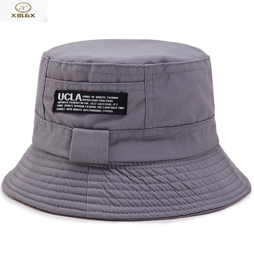 XBLGX spring and autumn hat double-sided fisherman hat anti-1 sunshade hat for men and women same style foldable small hat basin hat khaki color one size 58cm