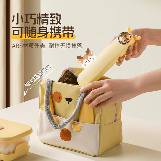 Double gun 304 stainless steel chopsticks and spoon set portable cutlery box complete set for children, students and office workers