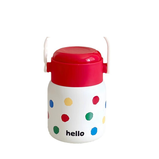 Qinkai's new Internet celebrity ins stew pot 316 stainless steel office worker insulation stew cup Tremella bird's nest cup thermos cup large 500ml tulip white-316 inner tank free folding