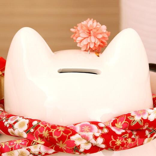 Ji Shanyuan, Lucky Cat Ornema Piggy Bank, salon Wine Cabinet Shop Company Office Decoration Opening Craft Gift, 9 pouces Gold Fortune Abacus