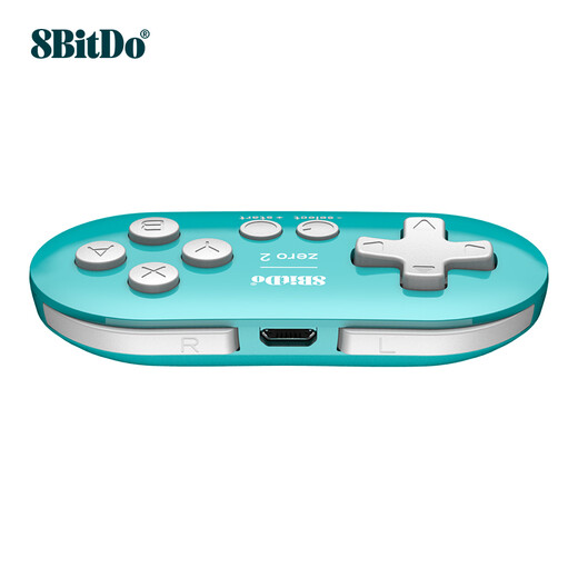 8BitDo Zero2 Mini Game Controller Anki Shortcut Key Tool Drawing Shortcut Key Assistant Wireless Mobile Phone Switch Game Console Steam Peacock Blue