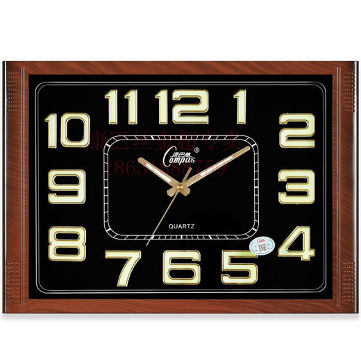 Combasi Wohnzimmer sauberer Sound Wanduhr Schlafzimmer Büro Hanging Tisch Einfacher Kalender Uhr Haushaltsquarzuhr Perpetual Kalender 6626 Silbergrau 10 Zoll 49*34 cm