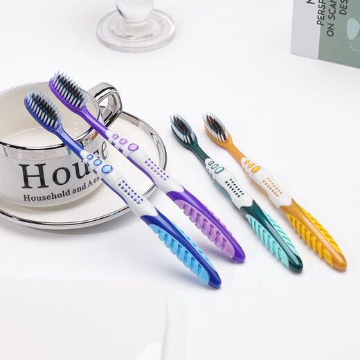 Excellent care soft bristle toothbrush, high-end toothbrush, ultra-fine soft, high-density, large-head silk, independent high-end packaging, universal for men and women, 830 models, 5 high-end ultra-dense soft bristle toothbrushes