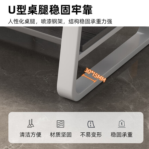 Shanshan wood art coffee table living room household double-layer light luxury coffee table small apartment modern simple small tea table multi-functional sofa side table