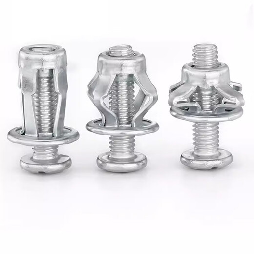 Tuerca de tornillo de expansión de pétalos de construcción, remache ciego, hebilla de fijación de tornillo, Perno de expansión de hierro hueco, colección de tornillos M6*25 (10 piezas)