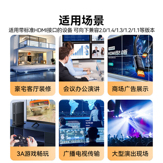 Shanzfaser-HDMI-Kabel 2.0 Version 4K60Hz Fieber-Fieber-Hochdefinition Kabel 3D Video Kabel Computer TV Set-Top Box Projector Display Engineering Dekoration Anschlusskabel 30m GXT30