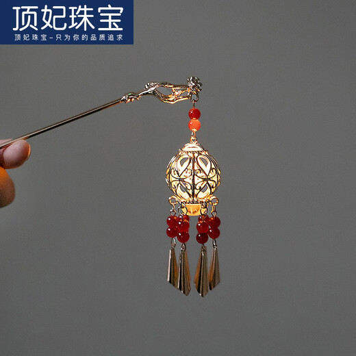 DING Fei (DING FEI) ancient style Hanfu hair accessories lantern tassel hairpin retro style palace fairy fresh hairpin one hairpin (J276) B07-301 color random