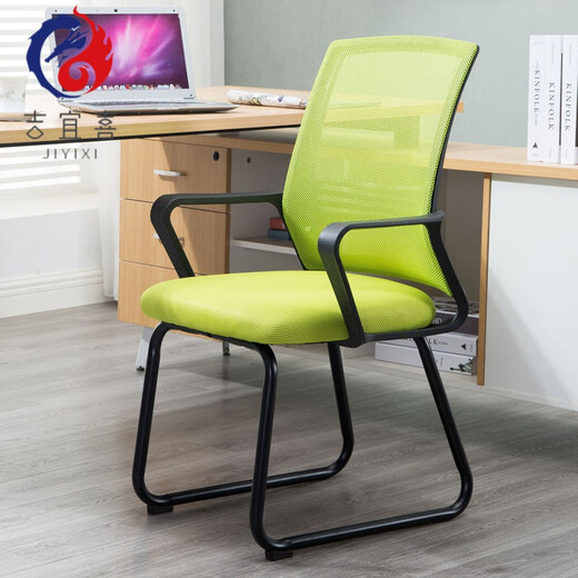 Computer chair Gaming chair Computer chair Home study comfortable sedentary chair Middle school student chair Simple and strong Writing chair Black frame blue mesh Steel Black armrests Black