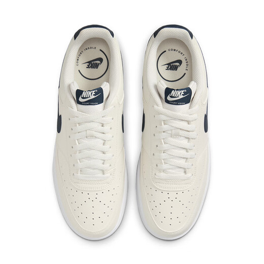 Nike (Nike) Men's Shoes 2025 New Summer Court Classic Version Simple Versión Air Force One Low-Top Sports Casual Shoes HQ4867-101 Sail White Ordnance Deep Sea Blue 40.5