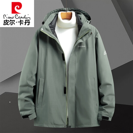 Pierre Cardin (Pierre Cardin) plus Fat Plus Size Men's Down Jacke Winter Fat Man Outdoor Outdoor Drei-in-Eins-Stripping Inner Shell Jacket Down Jacke K723 Royal Blue Yrf XL
