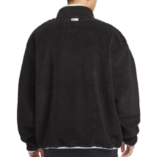 Nike (Nike) Chaqueta Hombres 2025 Summer Nuevo Sportswear Fleece Fleebe Coloque Collar Collar Jacket FZ6194-126 FZ6194-010 Negro Modelo de año nuevo XL