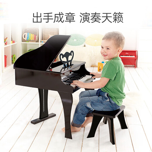 Hape (Deutschland) Musik Aufklärung Spielzeugkunst Training Einführung in 30 Schlüssel Klavier Elegant Black Boy and Girl Geschenk E0320