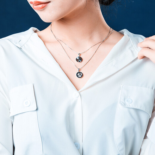 Pt.Charm platinum pendant female personality vast star pendant gift for girlfriend pt950 platinum pendant ready stock national inspection certificate 2.9-3g