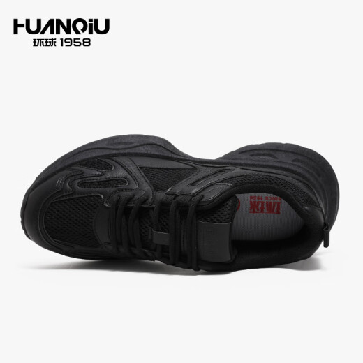 Universal casual shoes men's spring and summer dad shoes fashionable outdoor sports shoes versatile breathable men's shoes 42388 black 44