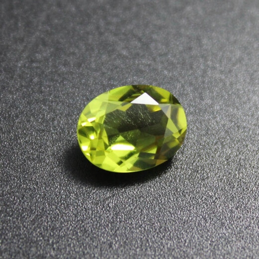 Chinese Valentine's Day Gift Peridot August Birthstone Yellow Green Bare Stone Sun Gemstone Yellow Oval (10X12mm)