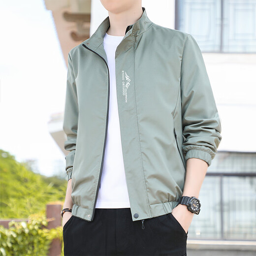 Woodpecker 2024 Nouvelle veste à col debout veste en veste à la mode à la mode à la mode à la mode à la mode à la tendance du printemps et à l'automne 686 [blanc] xl [Recommandé 110-125 Jin [Jin est égal à environ 0,5 kg]]]