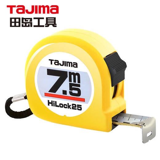 Tajima 7.5m steel tape measure metric measuring tool 25mm wide L2575 1001-0036