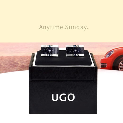 UGO CONTIUGO new product starry sky stone cufflinks cuff nails French shirt cuffs holiday gift box packaging custom engraving gift